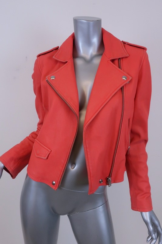 Coral Iro Leather Jacket
