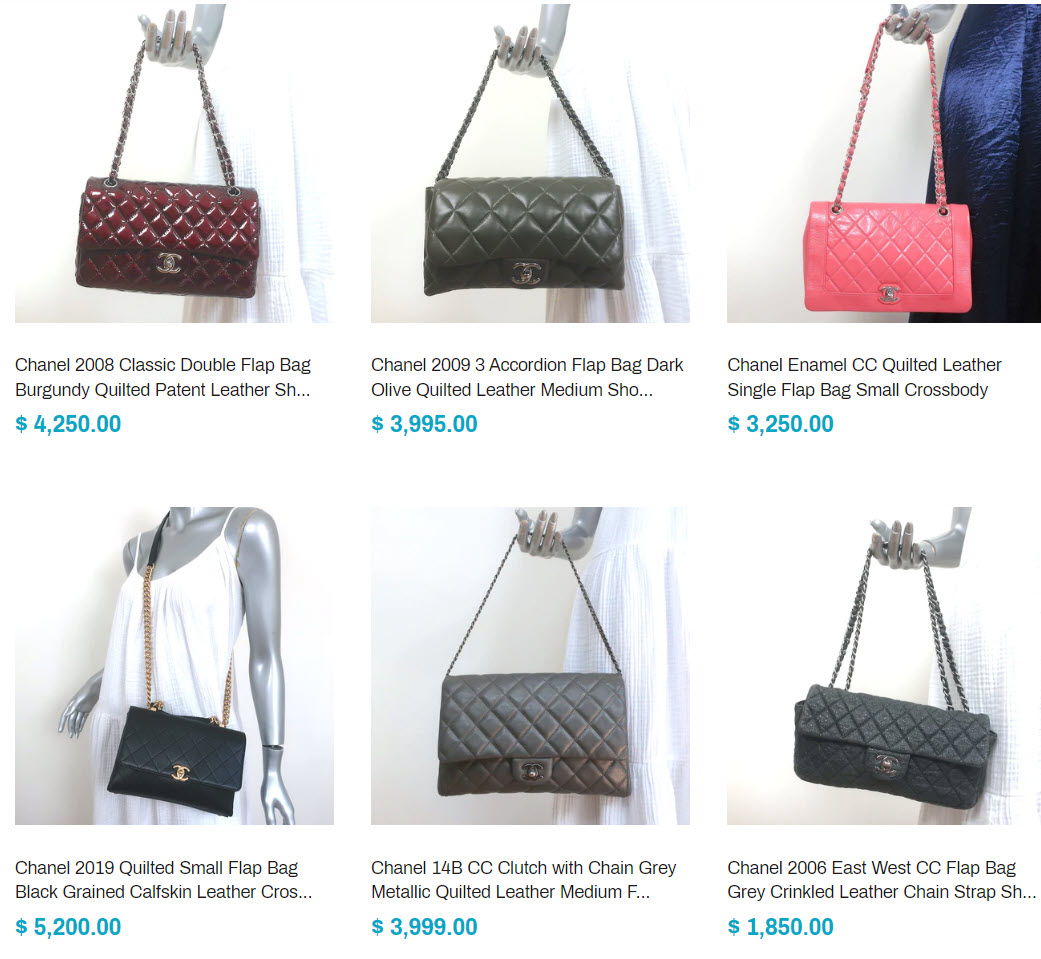 pre-owned chanel flap bags